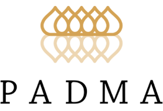 a logo of padma hotel semarang in a form of a lotus